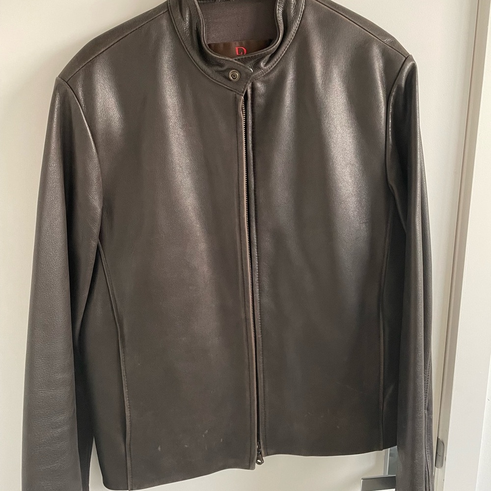 Danier Dark Brown Leather Jacket